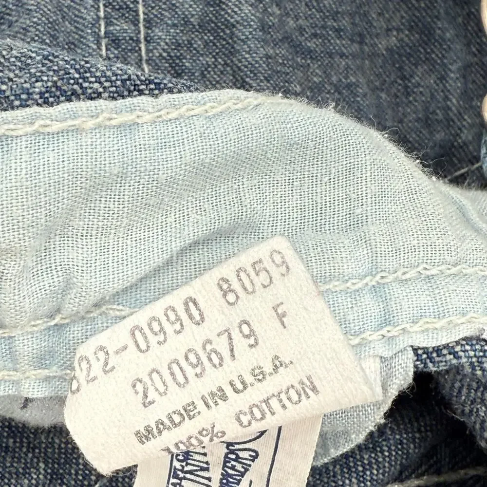 𝅺VINTAGE OSHKOSH B’GOSH Vestbak Overalls 24 Months Denim 100% Cotton Snap USA